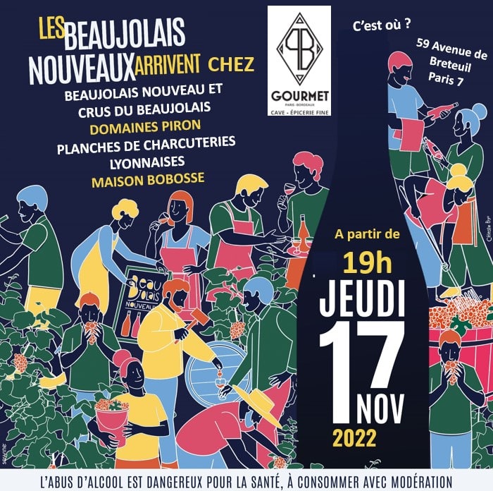 Soirée Beaujolais Nouveau et Crus du Beaujolais