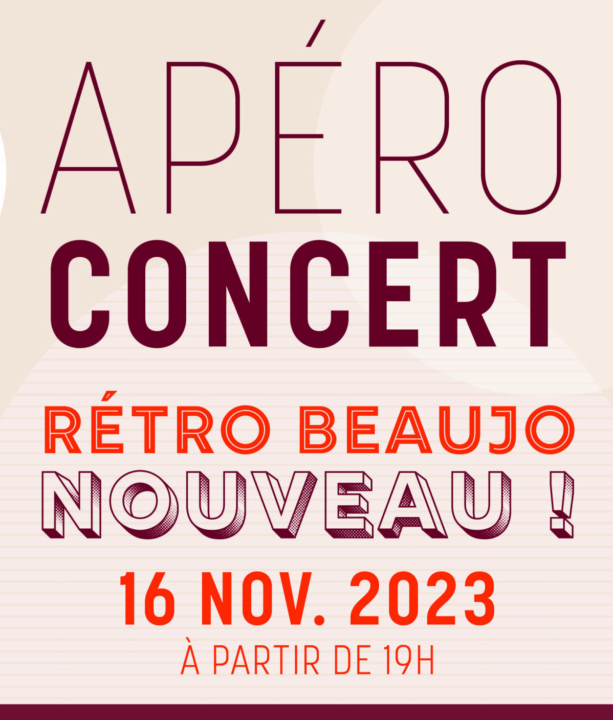 Apéro Concert “Rétro Beaujo Nouveau”
