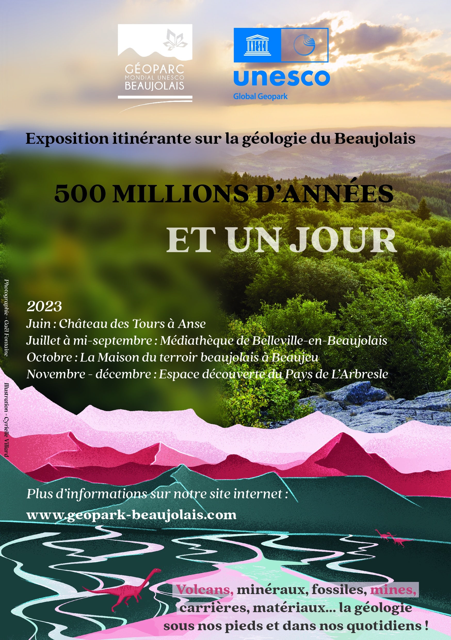 “500 millions d’années et un jour”, l’exposition itinérante sur la géologie du Beaujolais