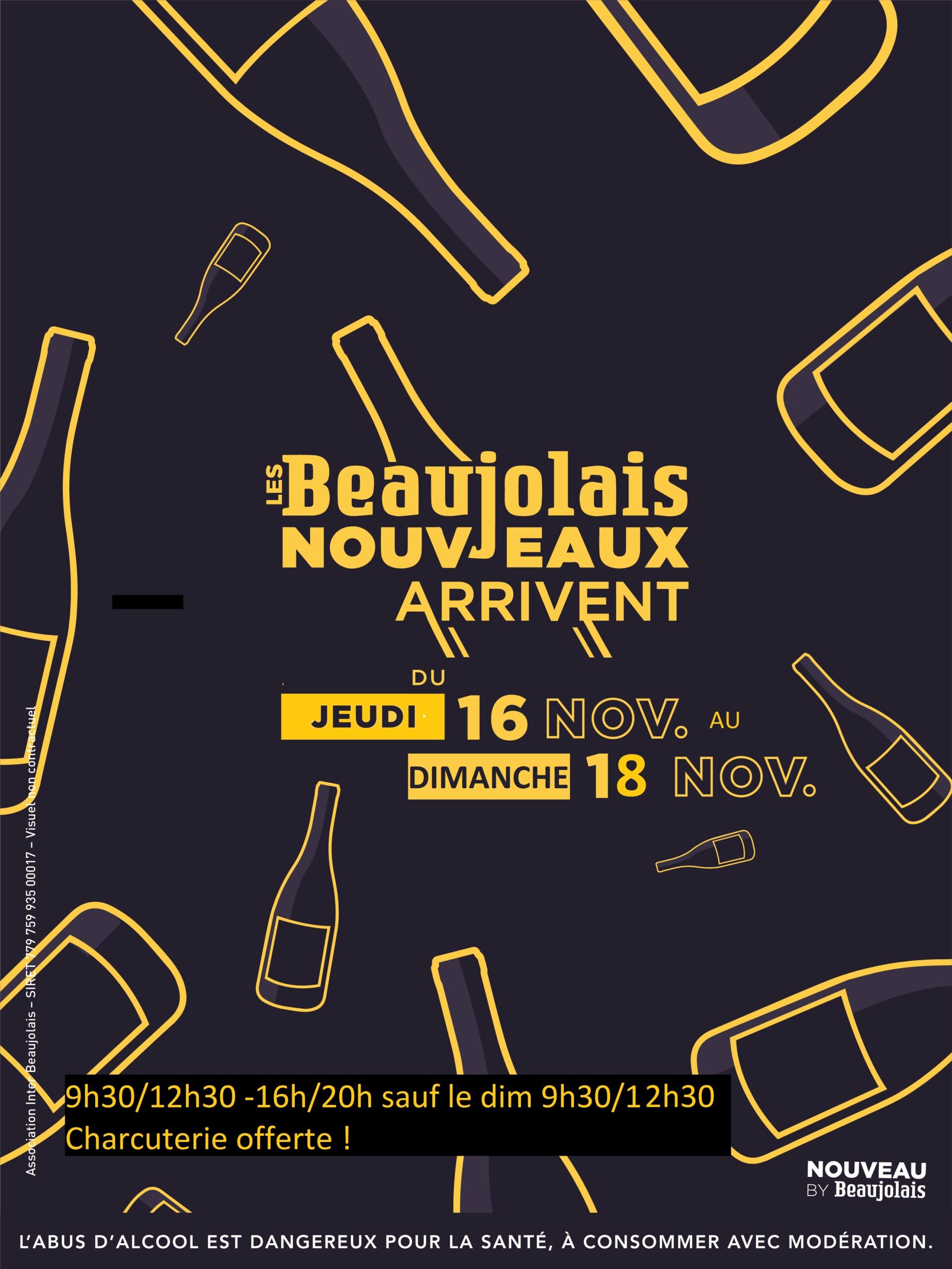 Dégustation-vente de Beaujolais Nouveaux 2023
