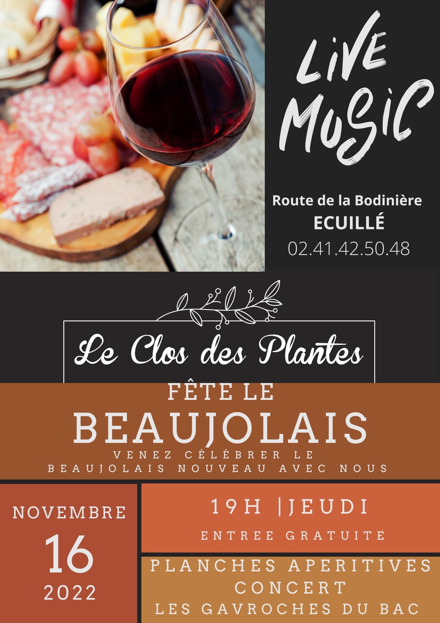 Soirée Concert Beaujolais Nouveau