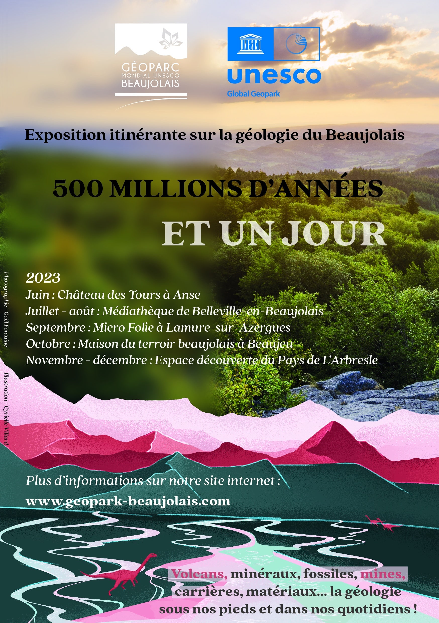 “500 millions d’années et un jour”, l’exposition itinérante sur la géologie du Beaujolais