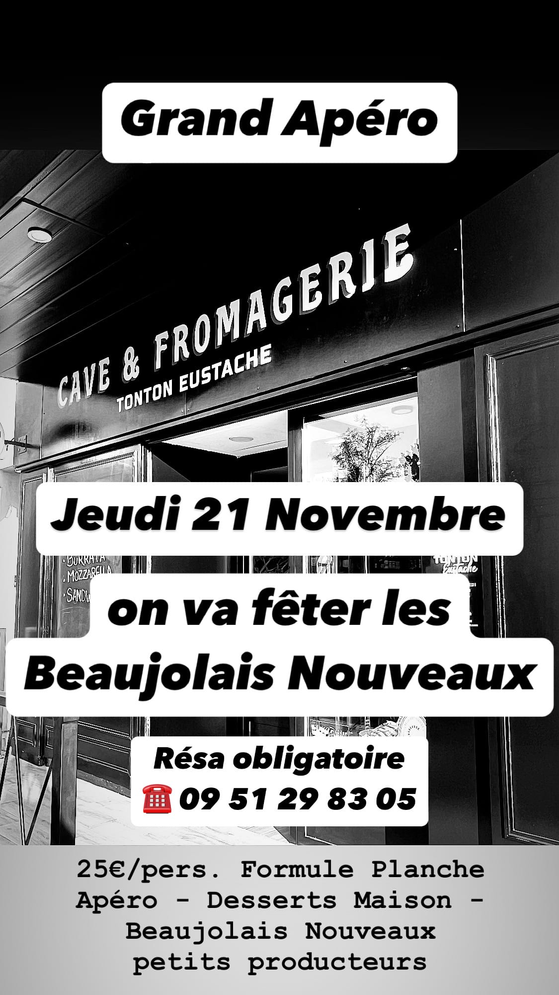 Grand Apéro pour fêter les Beaujolais Nouveaux
