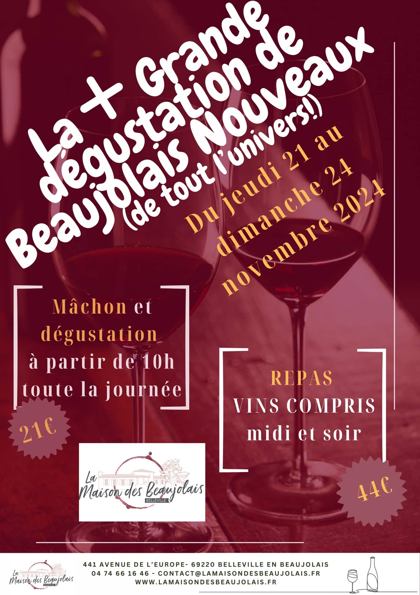 La plus Grande Dégustation de Beaujolais Nouveaux