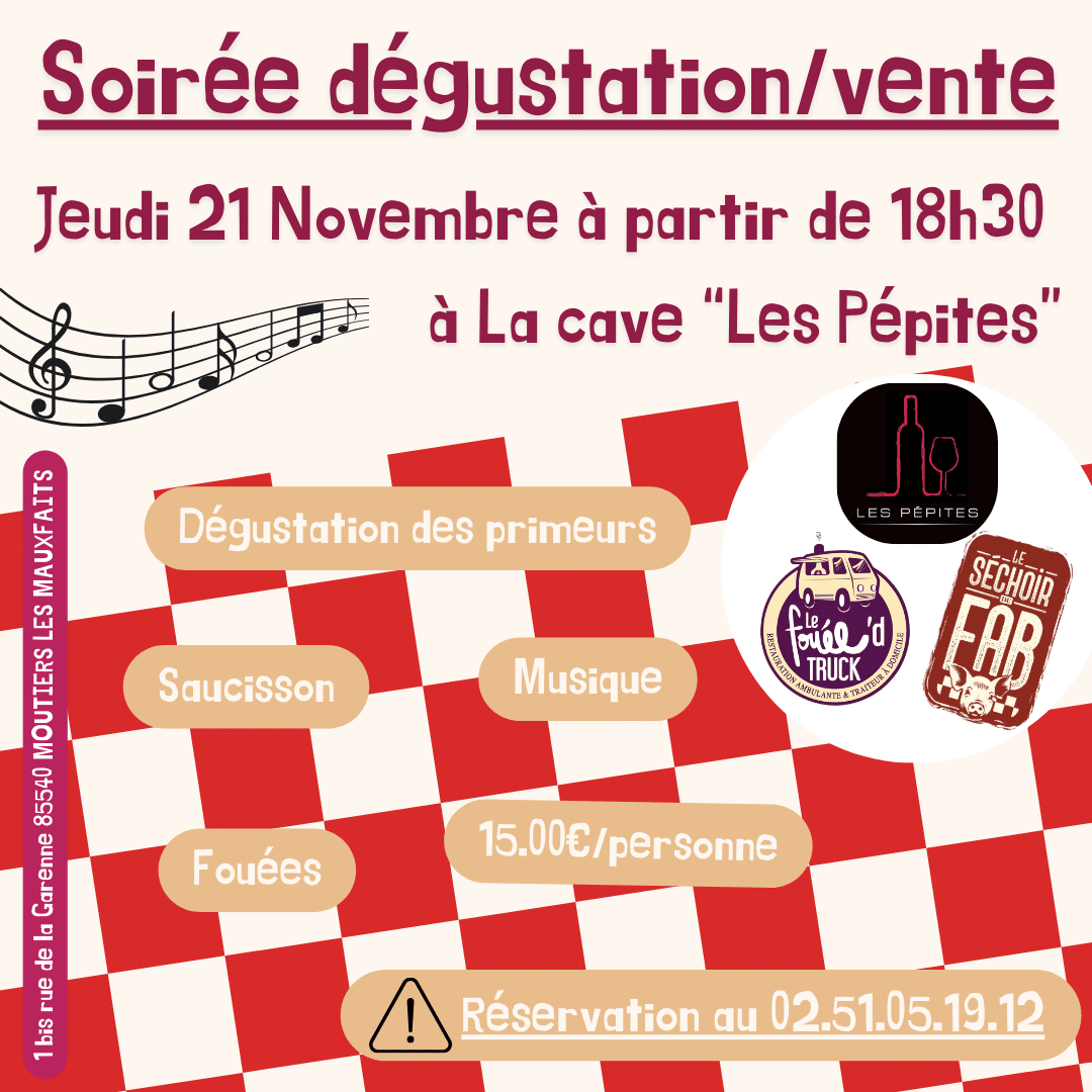 Soirée dégustation/ vente des Primeurs