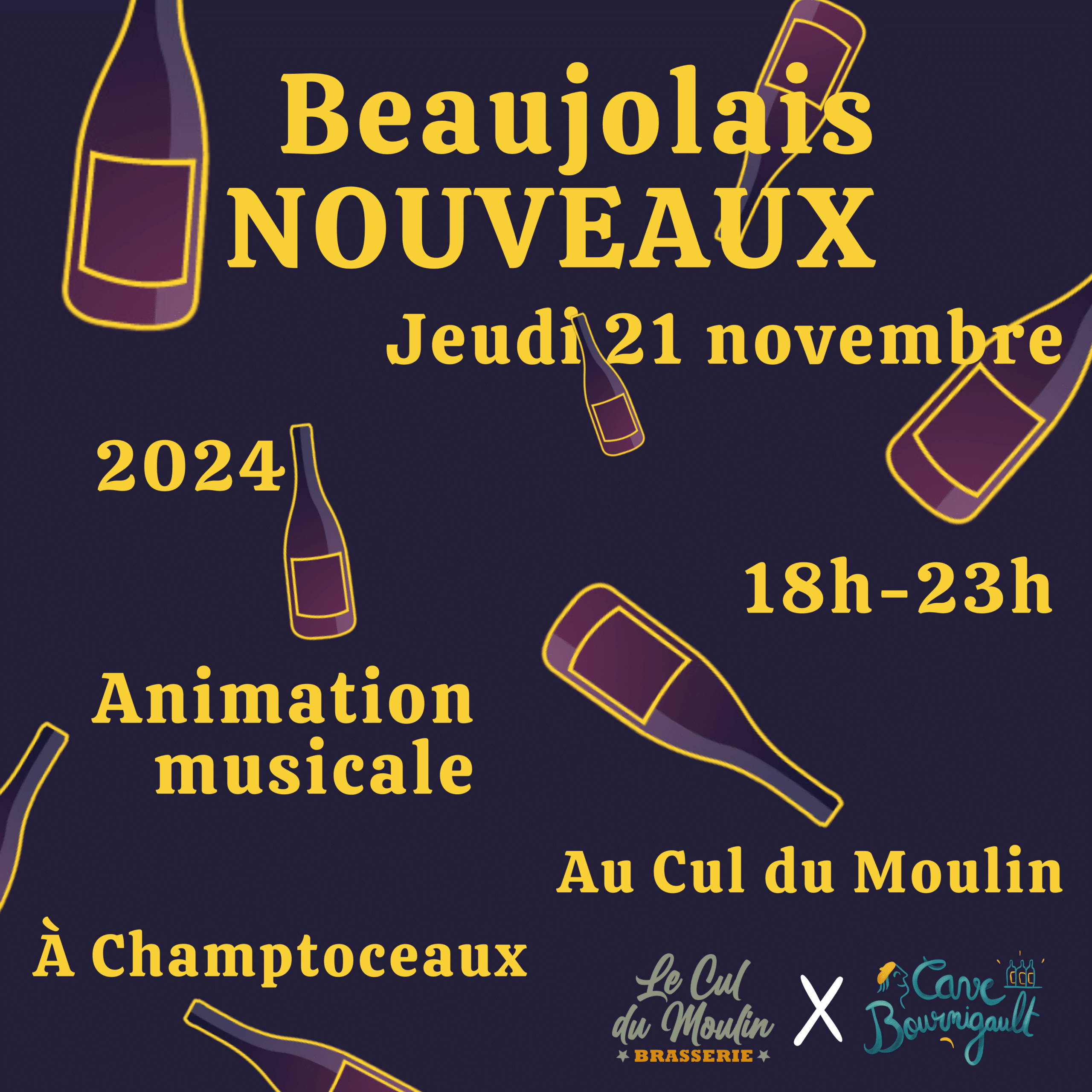 Beaujolais Nouveau 2024 au Cul du Moulin