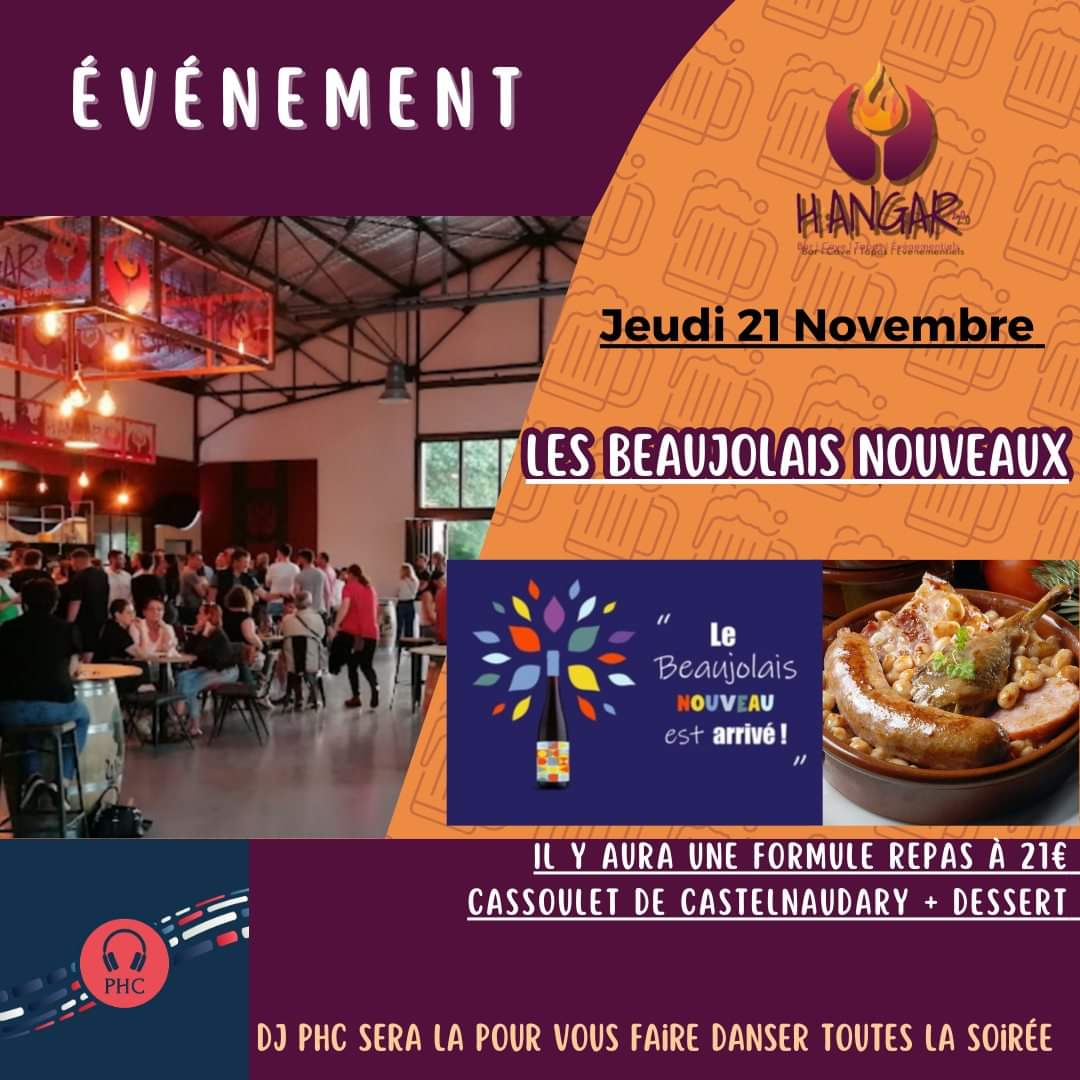 Soirée Beaujolais Nouveau au Hangar 2.0