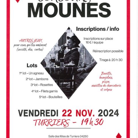 Beaujolais Nouveau, concours de mounes et soirée jeux_Turriers