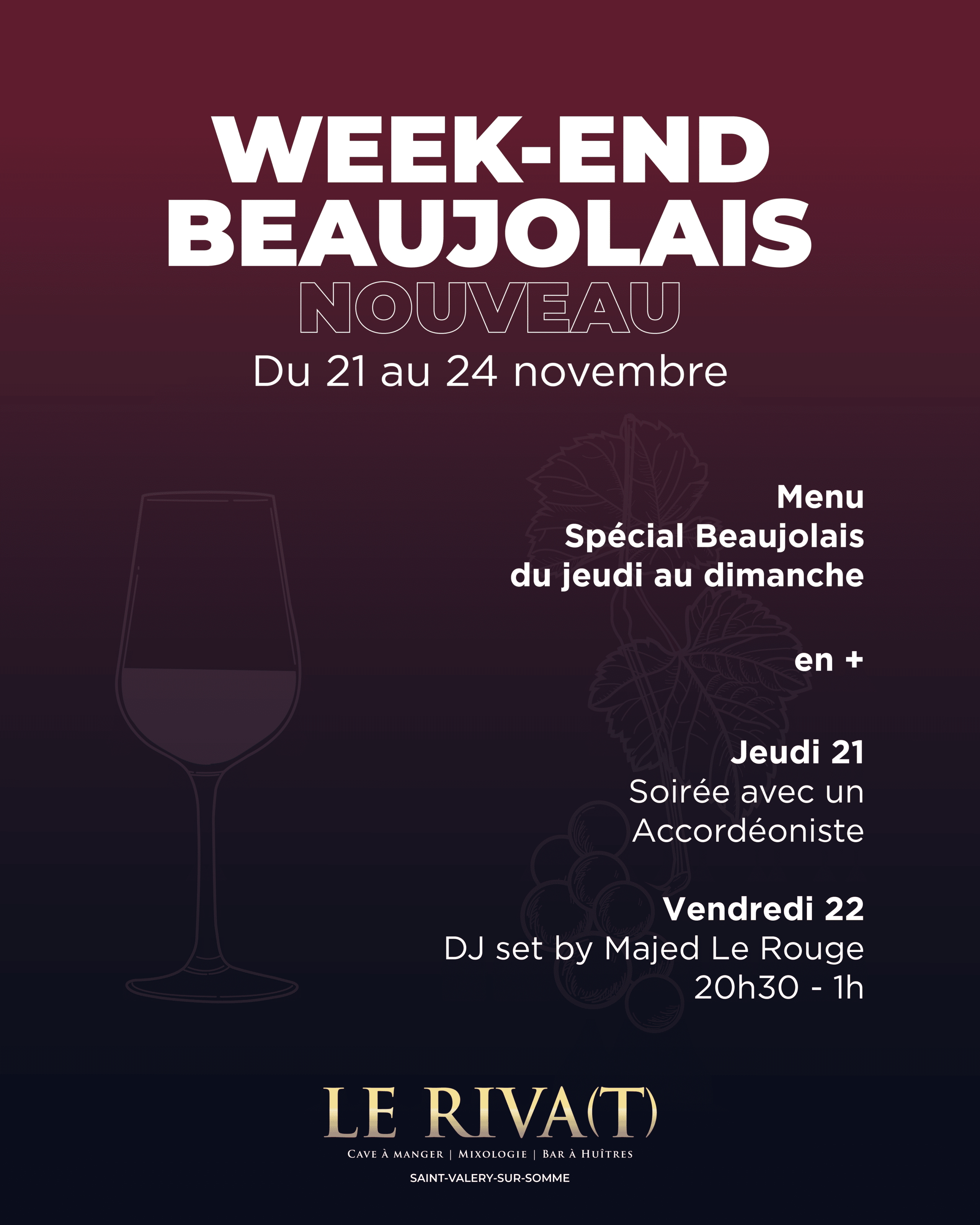 Week-end Beaujolais Nouveau au Riva(t)