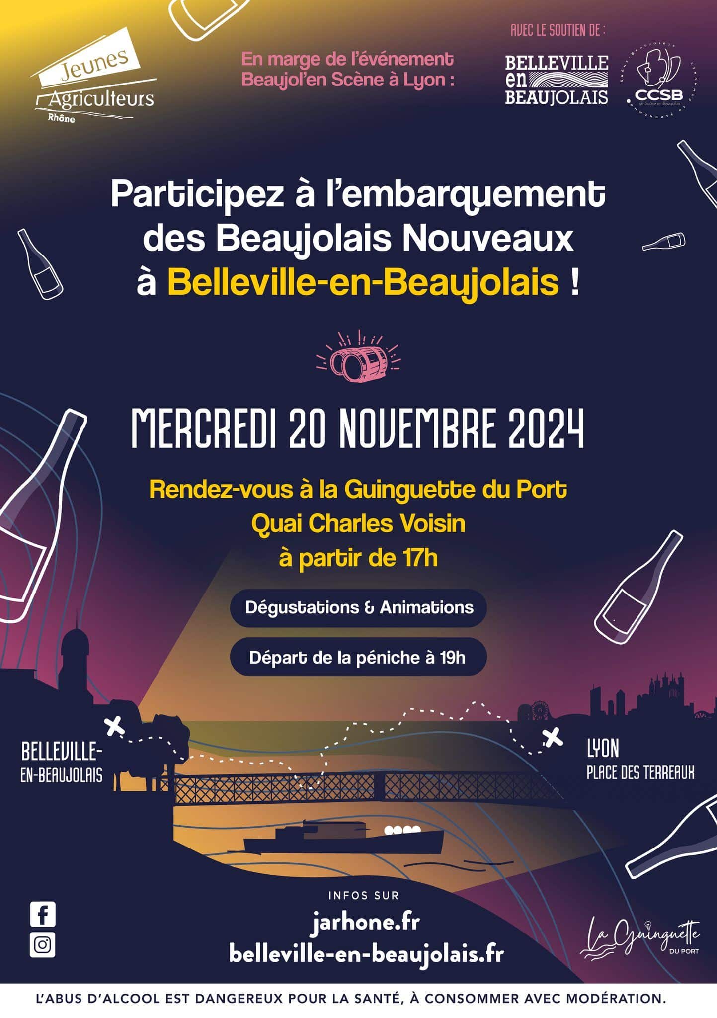 Embarquement des Beaujolais Nouveaux