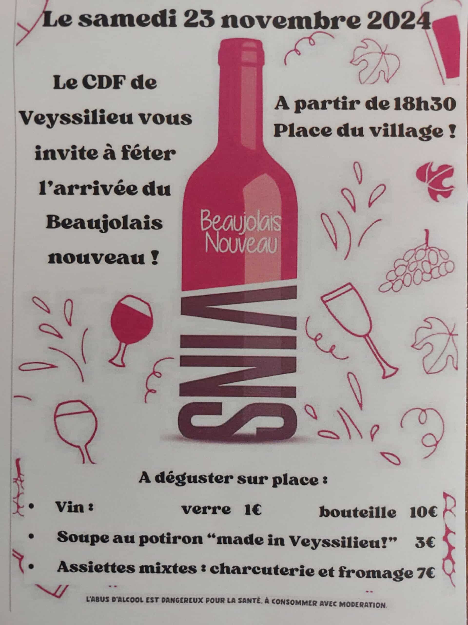 Fête du Beaujolais nouveau à Veyssilieu