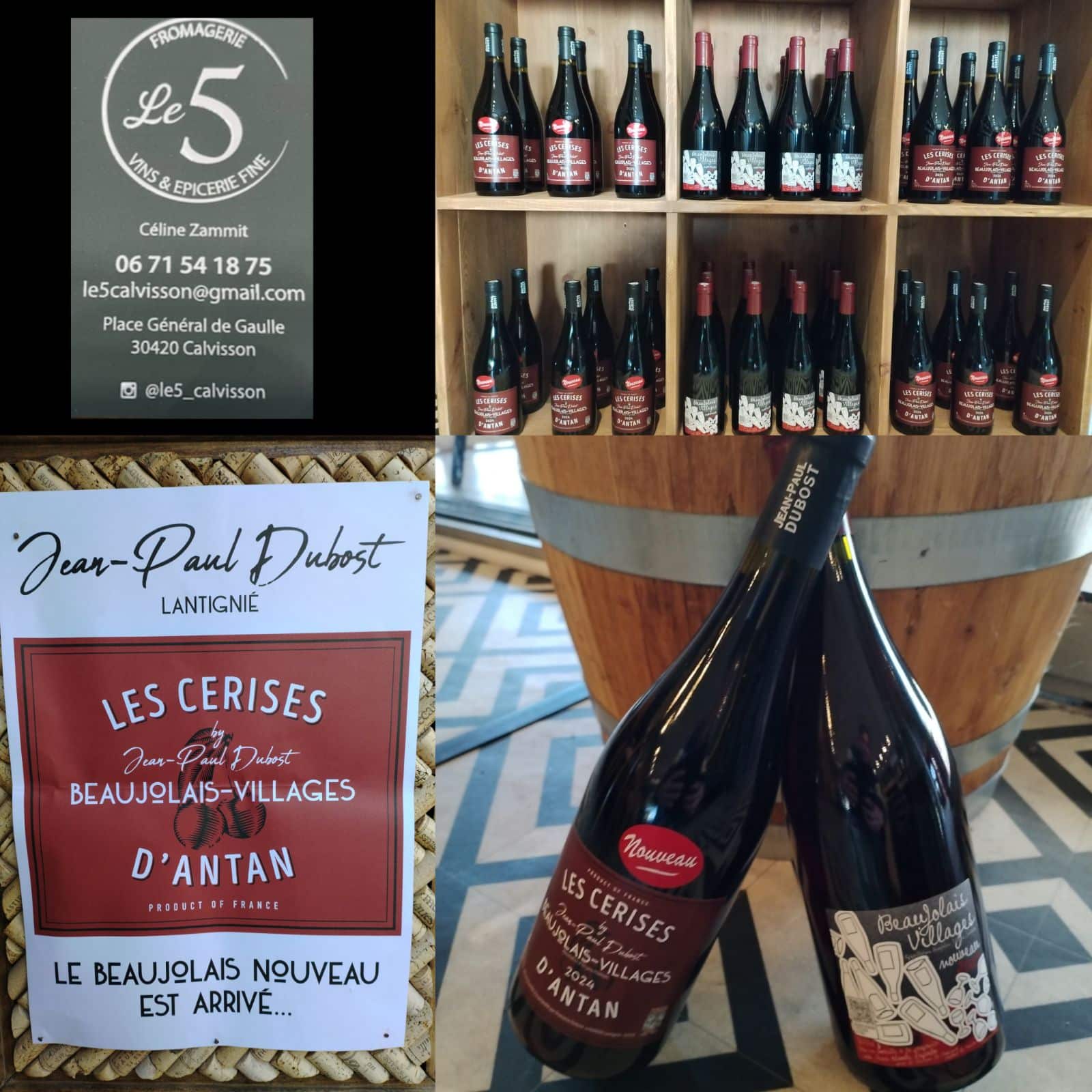 Soirée dégustation Beaujolais Nouveaux au 5 de Calvisson