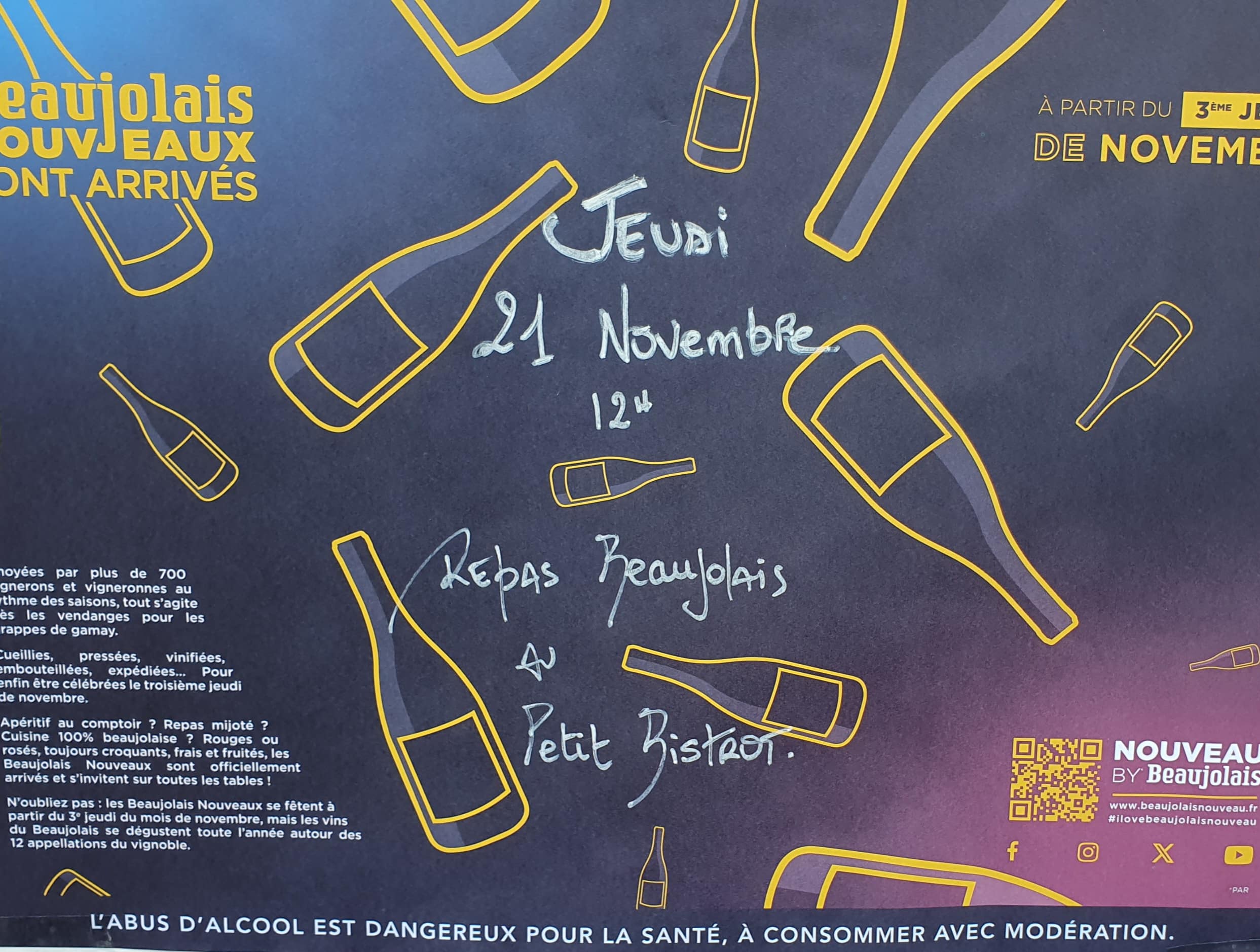 Déjeuner Beaujolais au Petit Bistrot