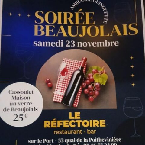 Soirée Beaujolais au Réfectoire_Saint-Martin-de-Ré