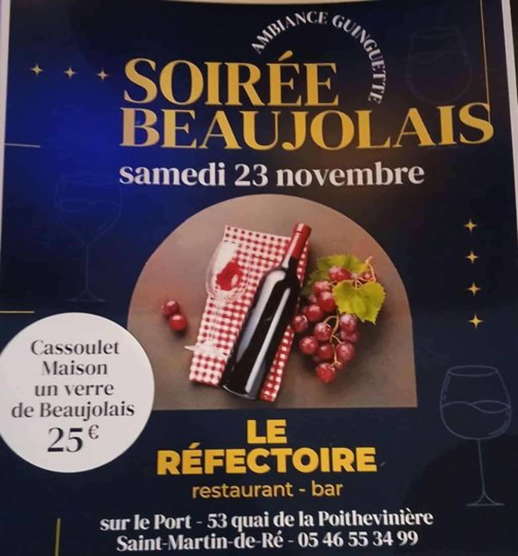 Soirée Beaujolais au Réfectoire_Saint-Martin-de-Ré