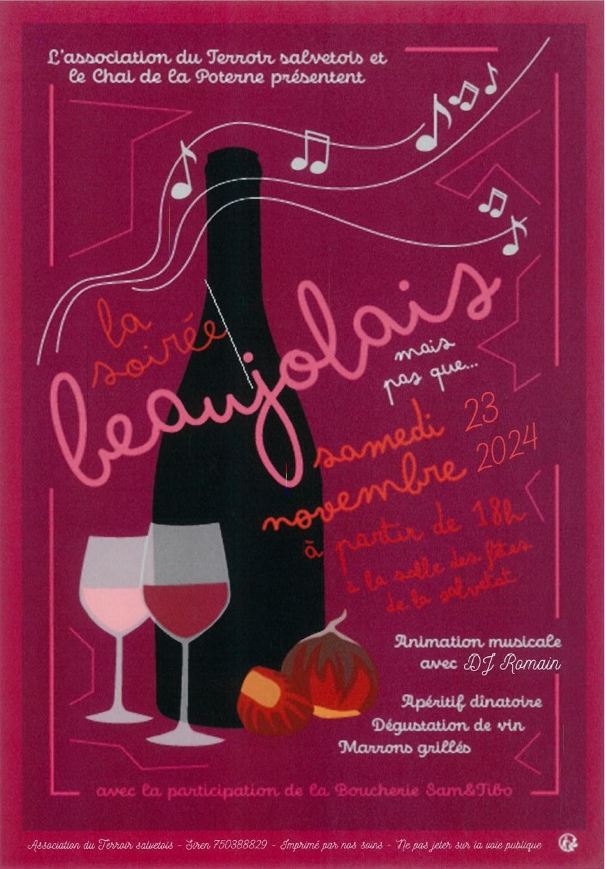 Soirée Beaujolais mais pas que…