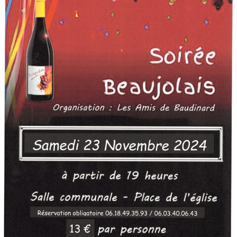 Soirée Beaujolais nouveau