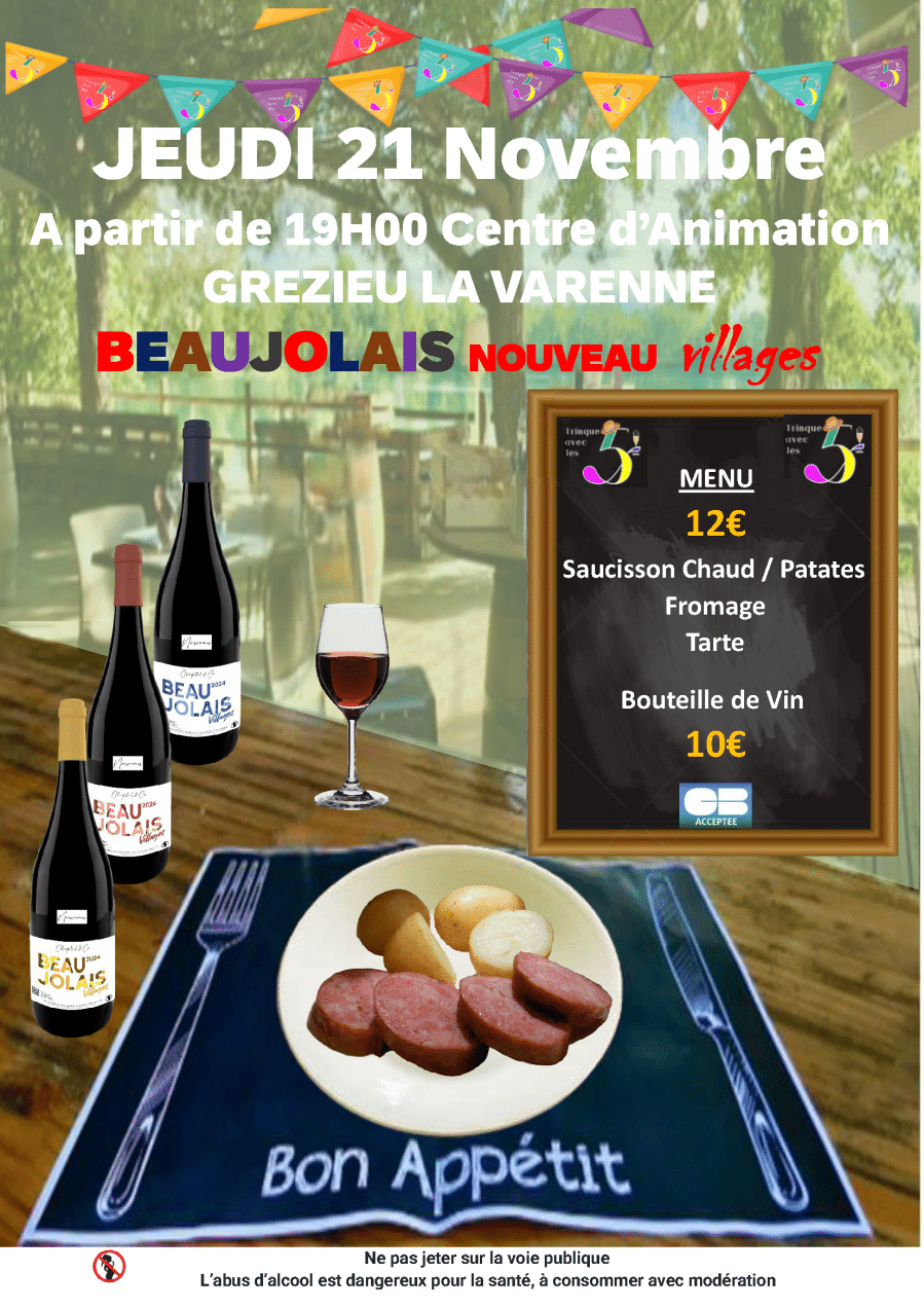 Soirée Beaujolais Nouveau