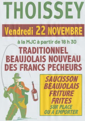 Soirée Beaujolais Nouveau des Francs Pêcheurs_Thoissey