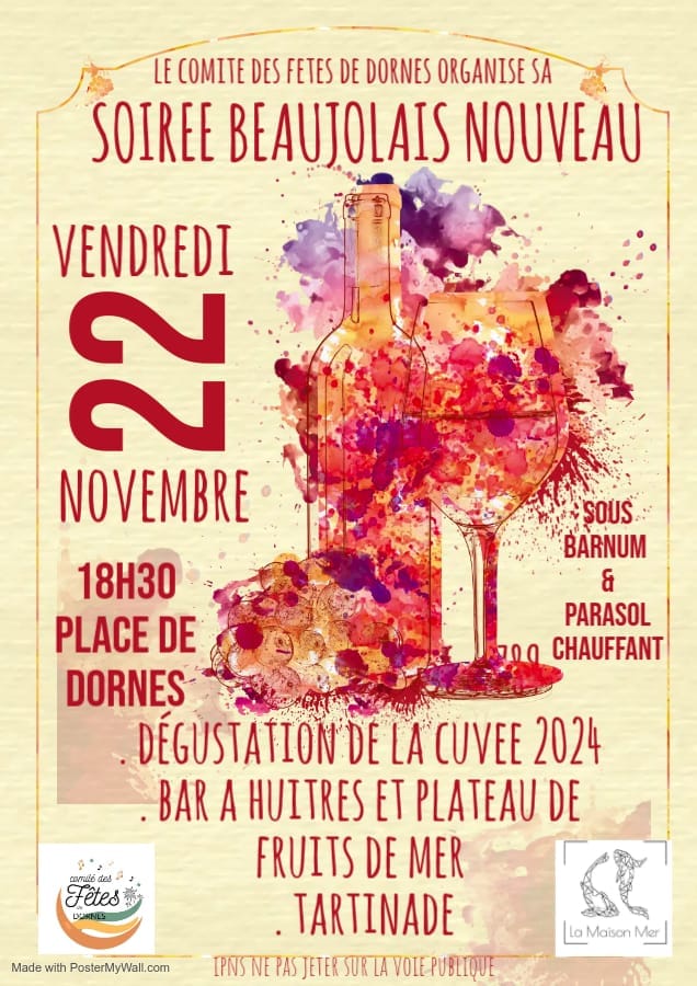 Soirée Beaujolais Nouveau_Dornes