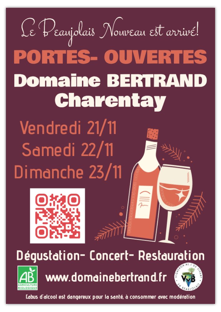 PORTES- OUVERTES “LES BEAUJOLAIS NOUVEAUX SONT ARRIVES”