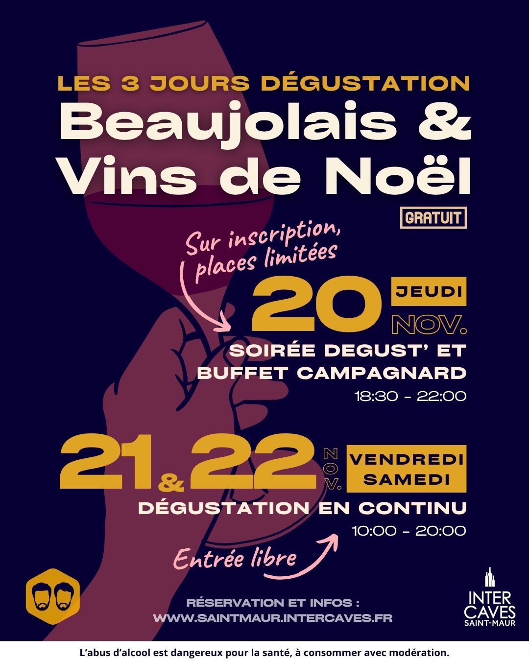 Dégustation Beaujolais Nouveaux et Vins de Noêl