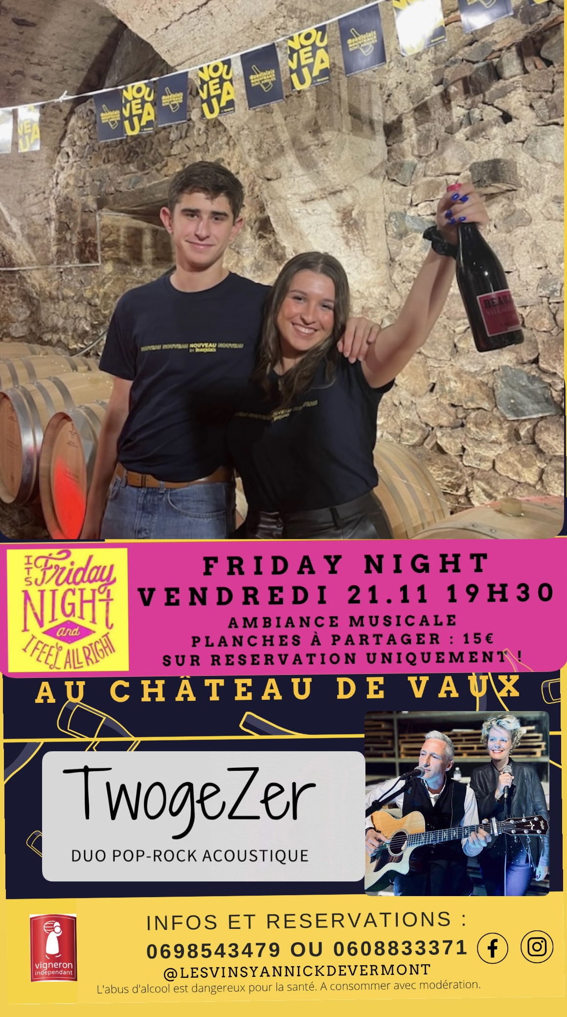 Beaujolais’ Friday Night – Vendredi 21 Novembre 2025 – 19H30