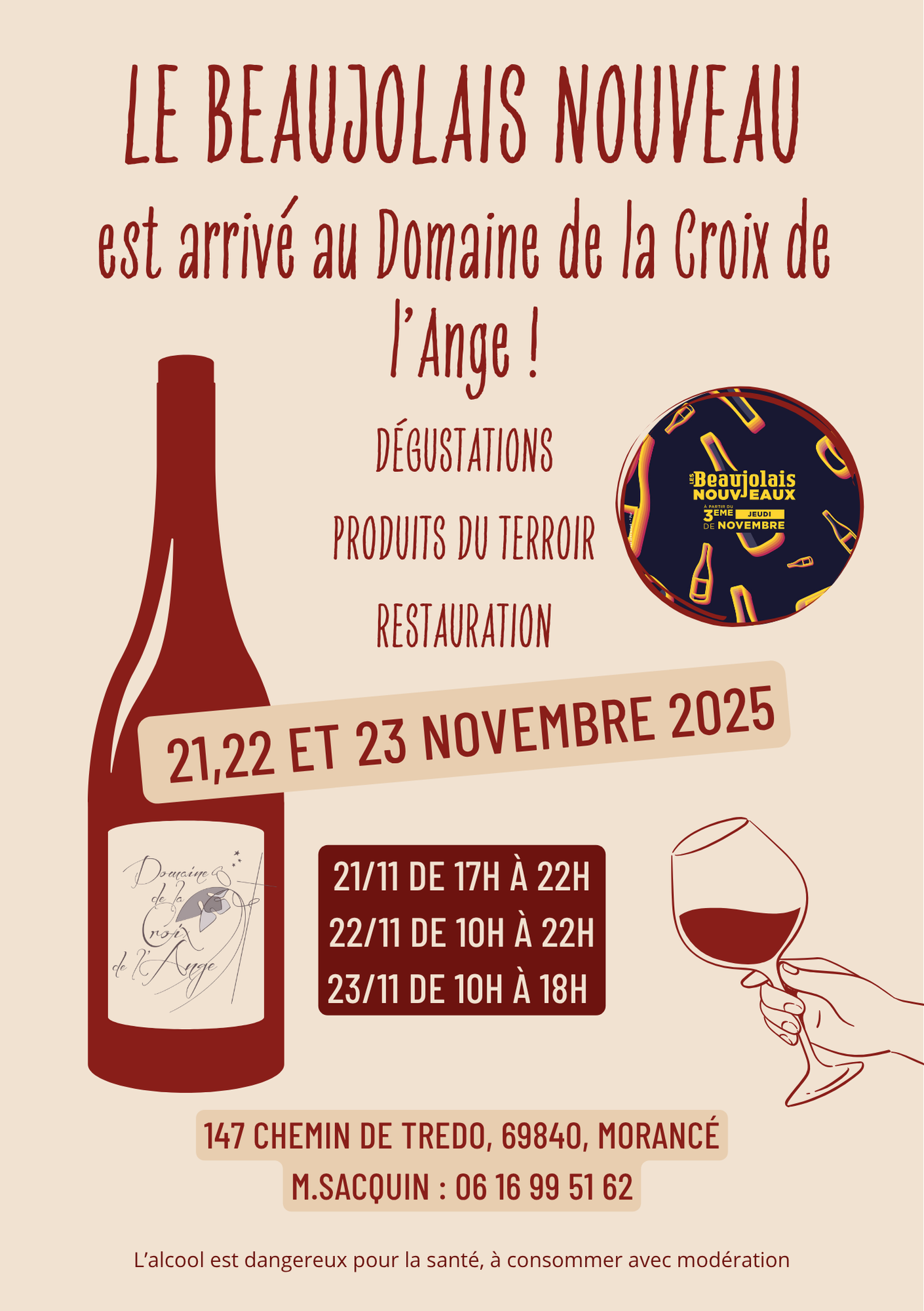 Beaujolais Nouveaux – Dégustations, produits du terroir et restauration
