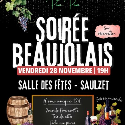 SOIRÉE BEAUJOLAIS CHEZ POM-POM_Saulzet