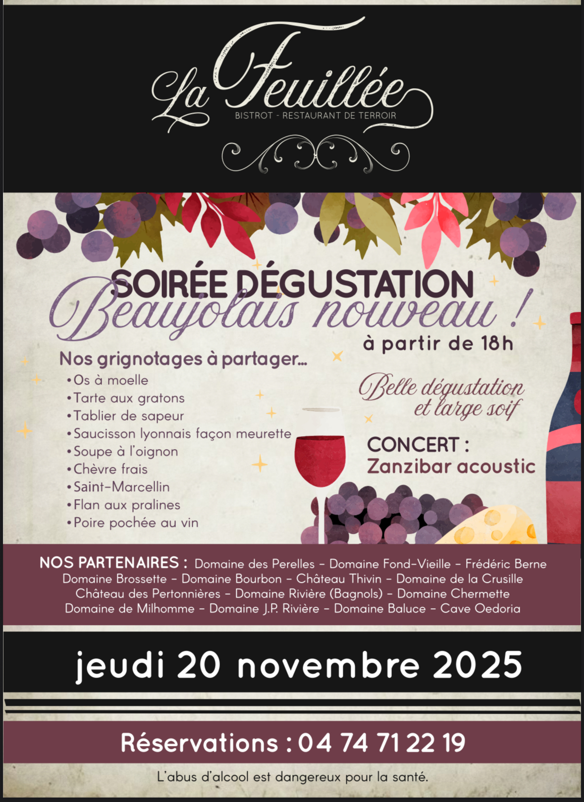 Soirée Beaujolais nouveaux