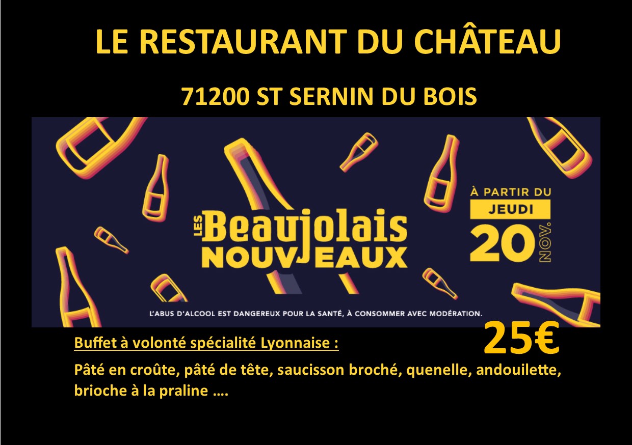 Buffet Beaujolais à volonté – Le Restaurant du Château