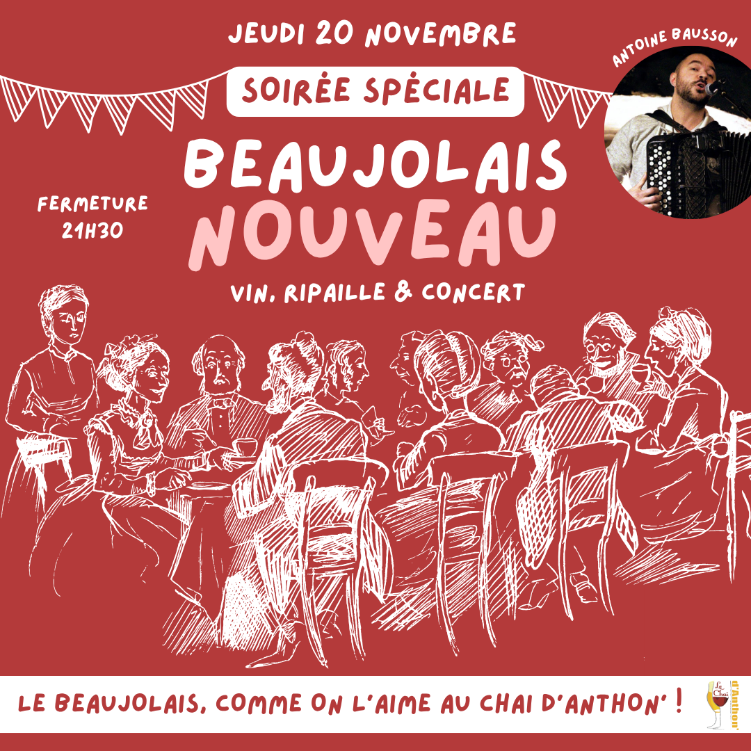 Soirée Beaujolais Nouveaux au Bar + Concert Vitré 35