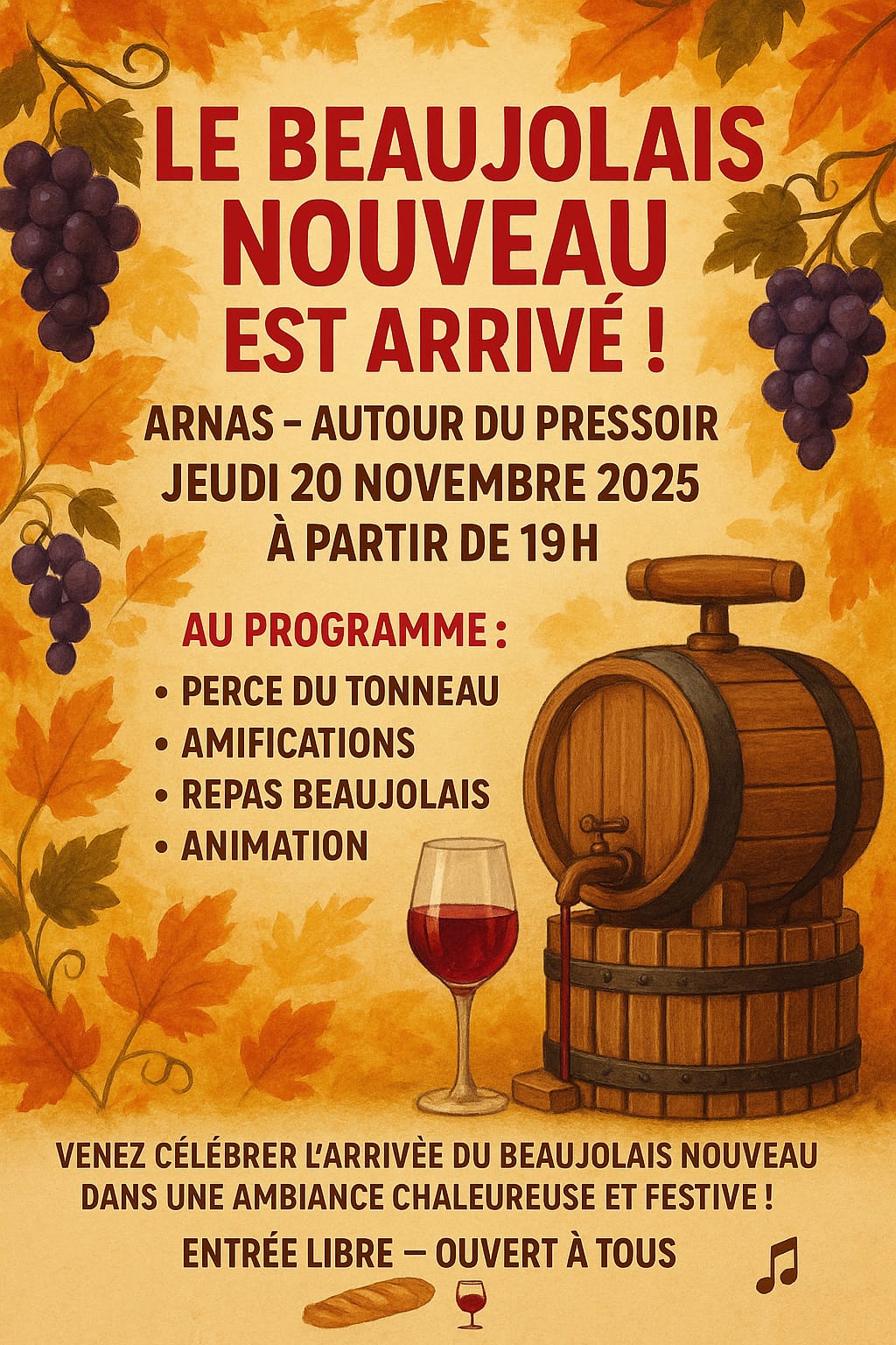 Sortie Beaujolais Nouveau