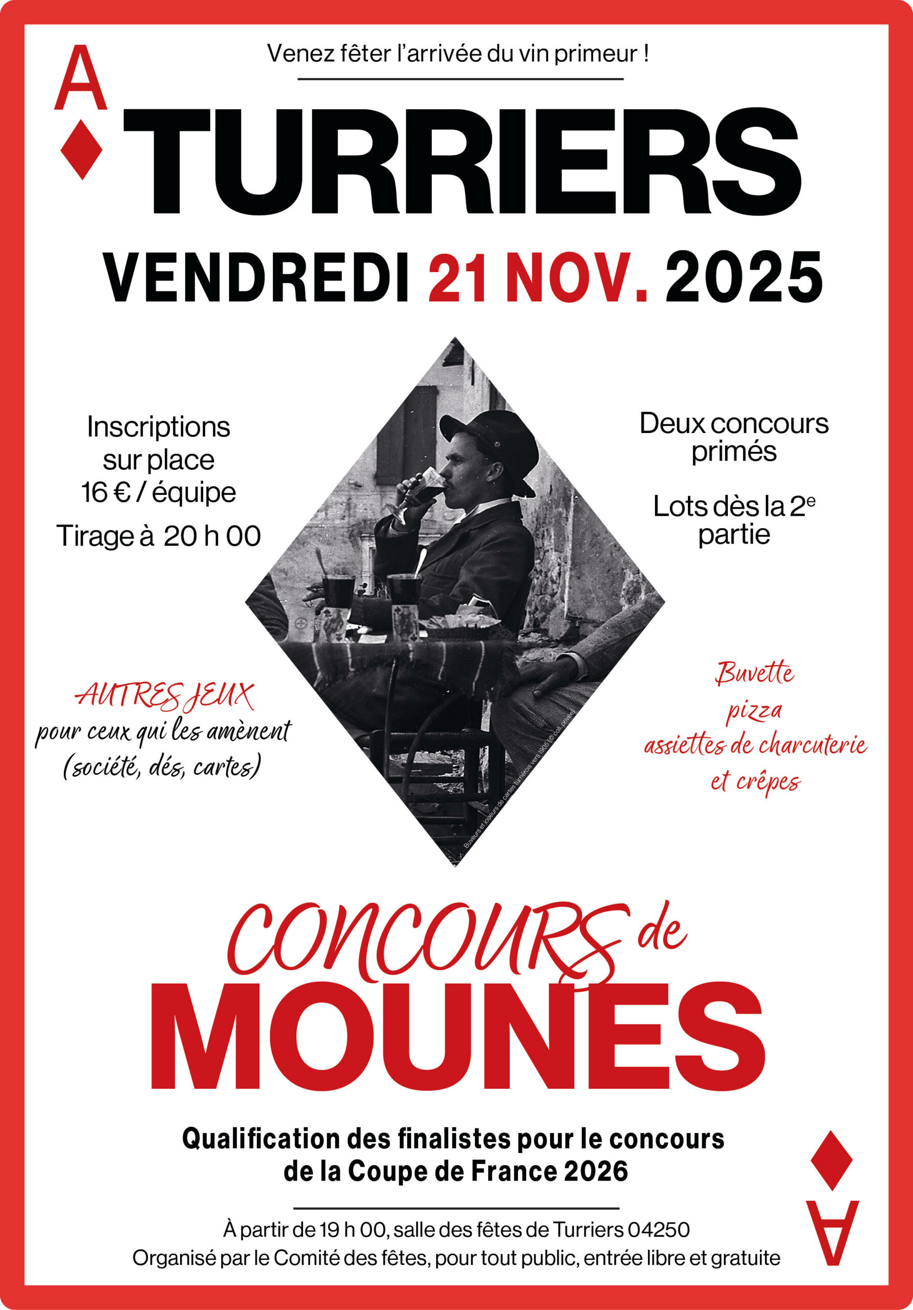 Beaujolais Nouveau, concours de mounes et soirée jeux