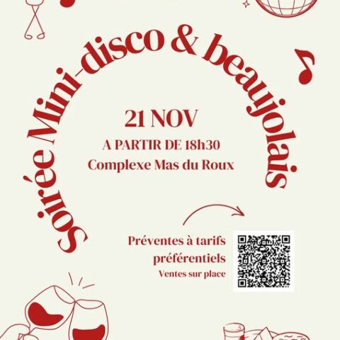 Beaujolais Nouveau et soirée mini-disco par le Sou des Ecoles_Beynost