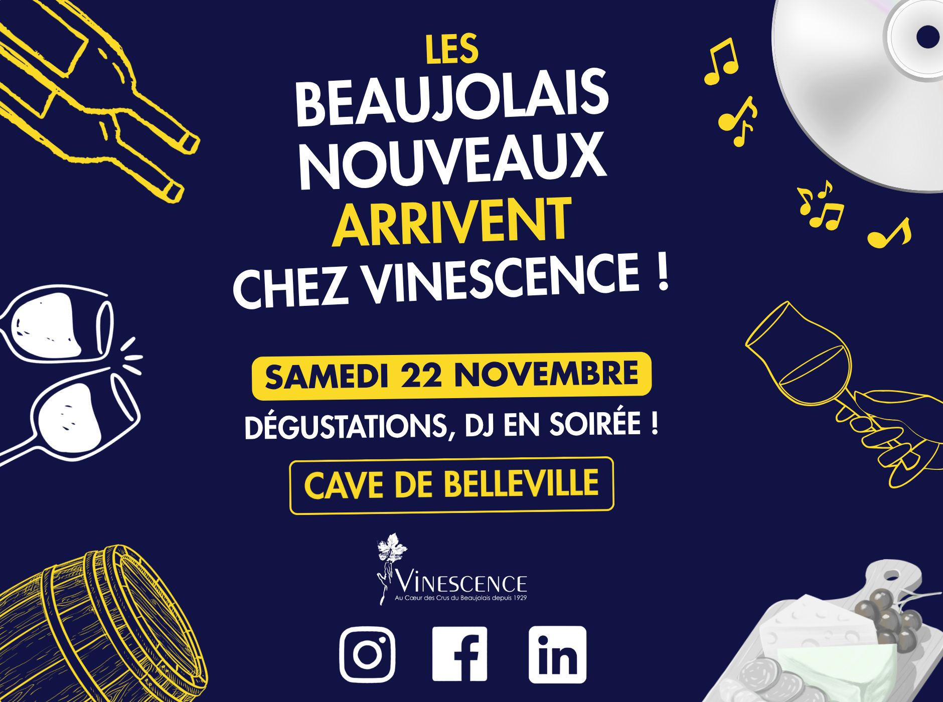 Beaujolais Nouveau chez Vinescence