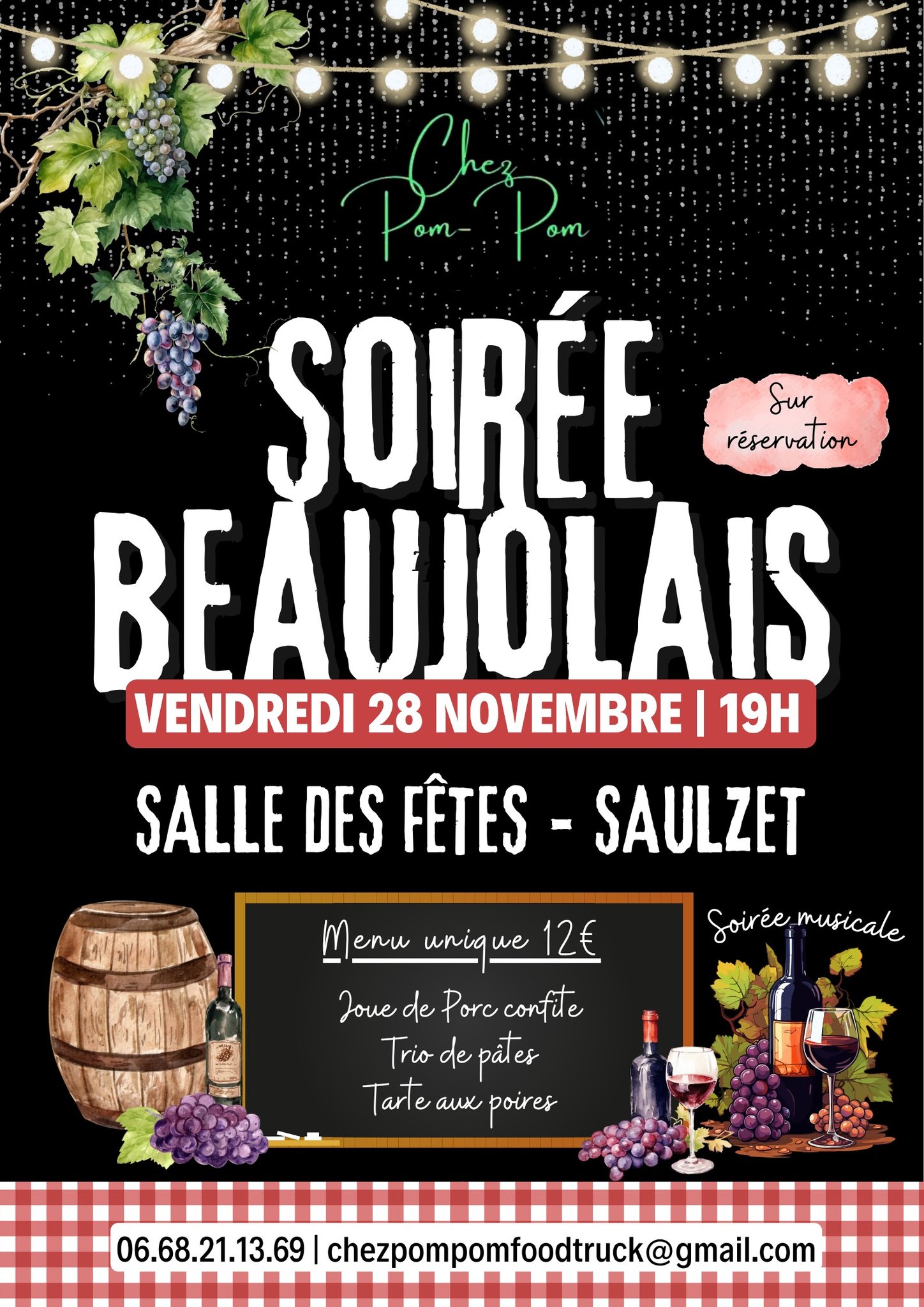 SOIRÉE BEAUJOLAIS CHEZ POM-POM