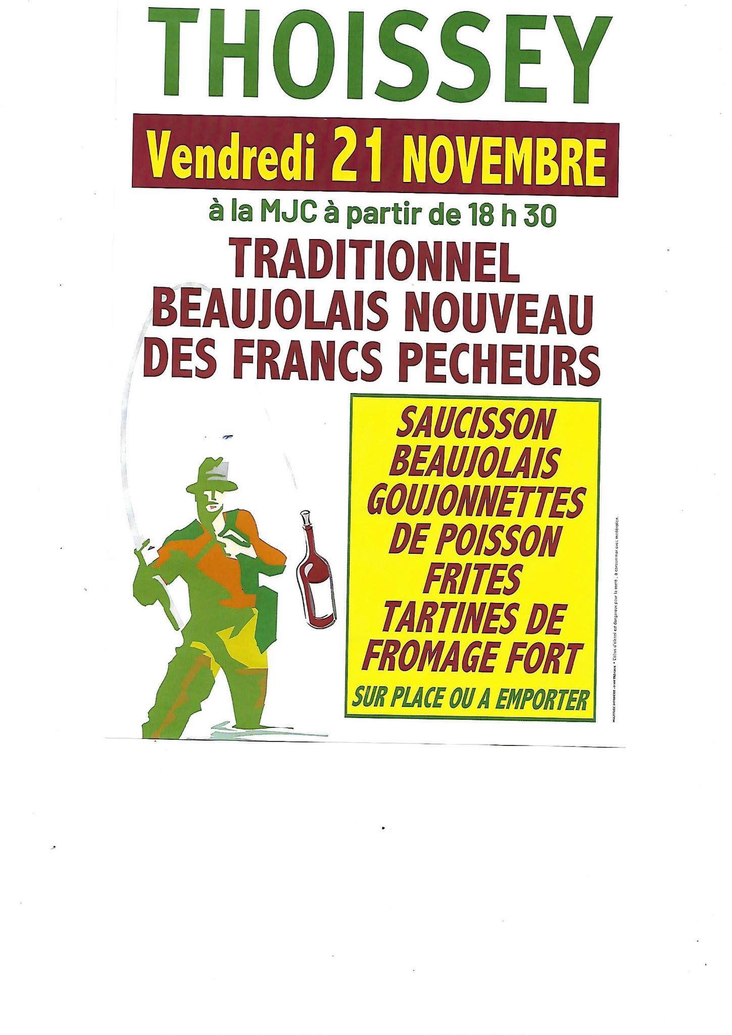 Soirée Beaujolais Nouveau des Francs Pêcheurs
