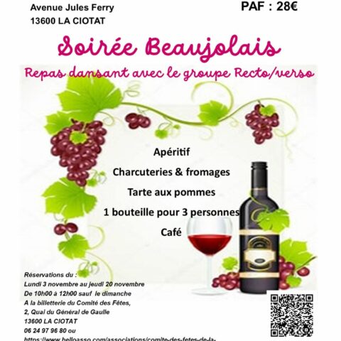 Soirée Beaujolais Nouveau_La Ciotat