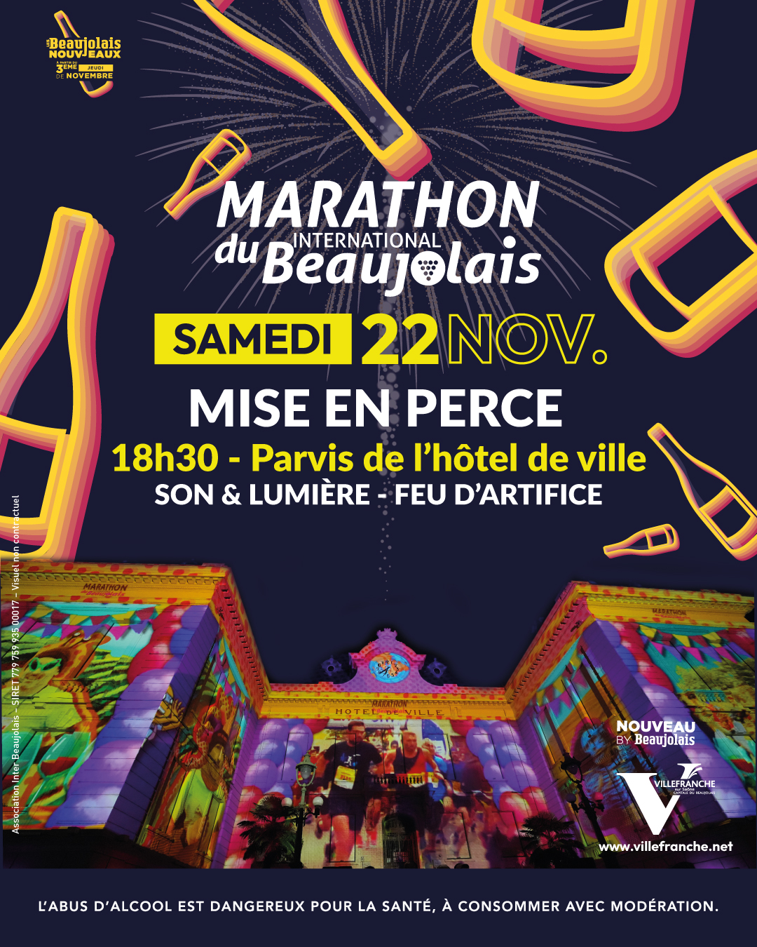 Spectacle de la mise en perce du Beaujolais Nouveau