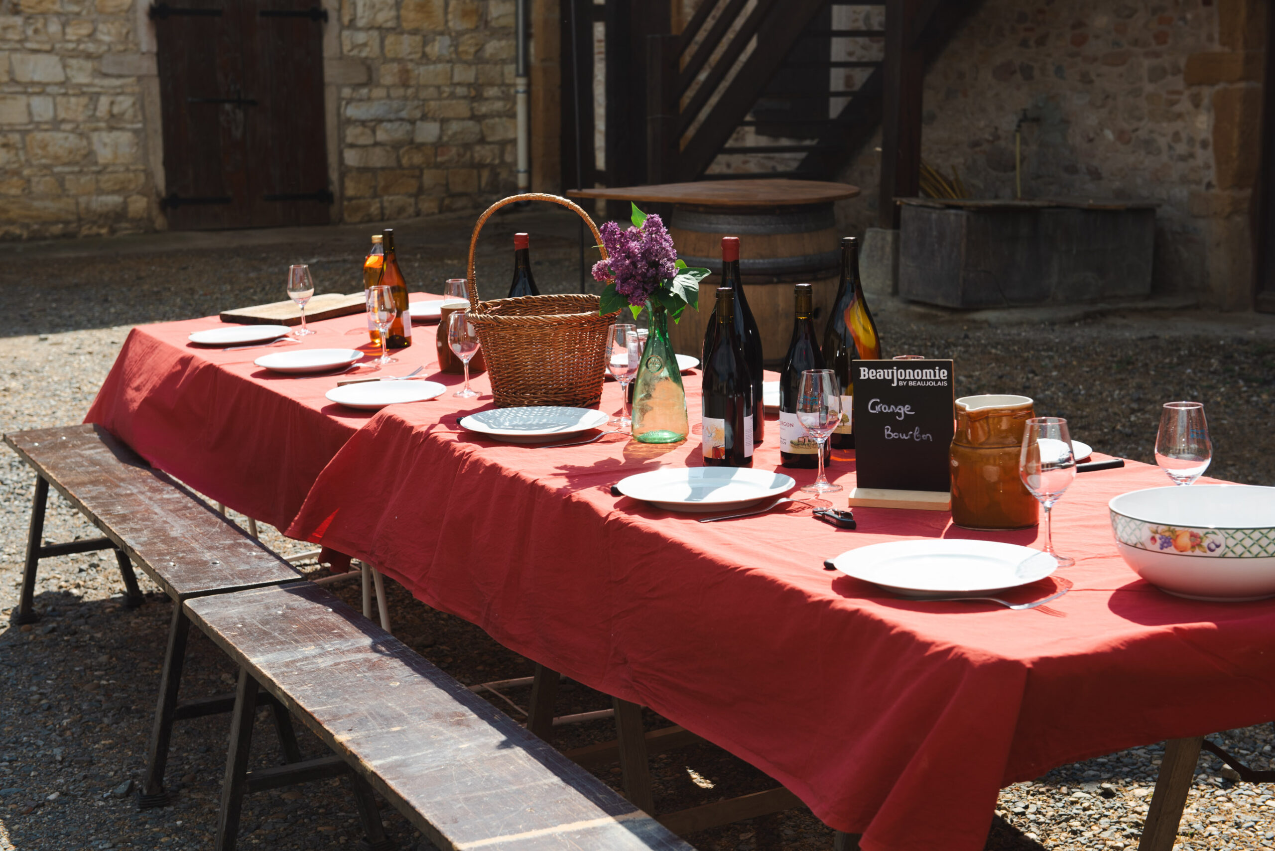 Déjeuner d’été à la Grange Bourbon – Déjeuner
