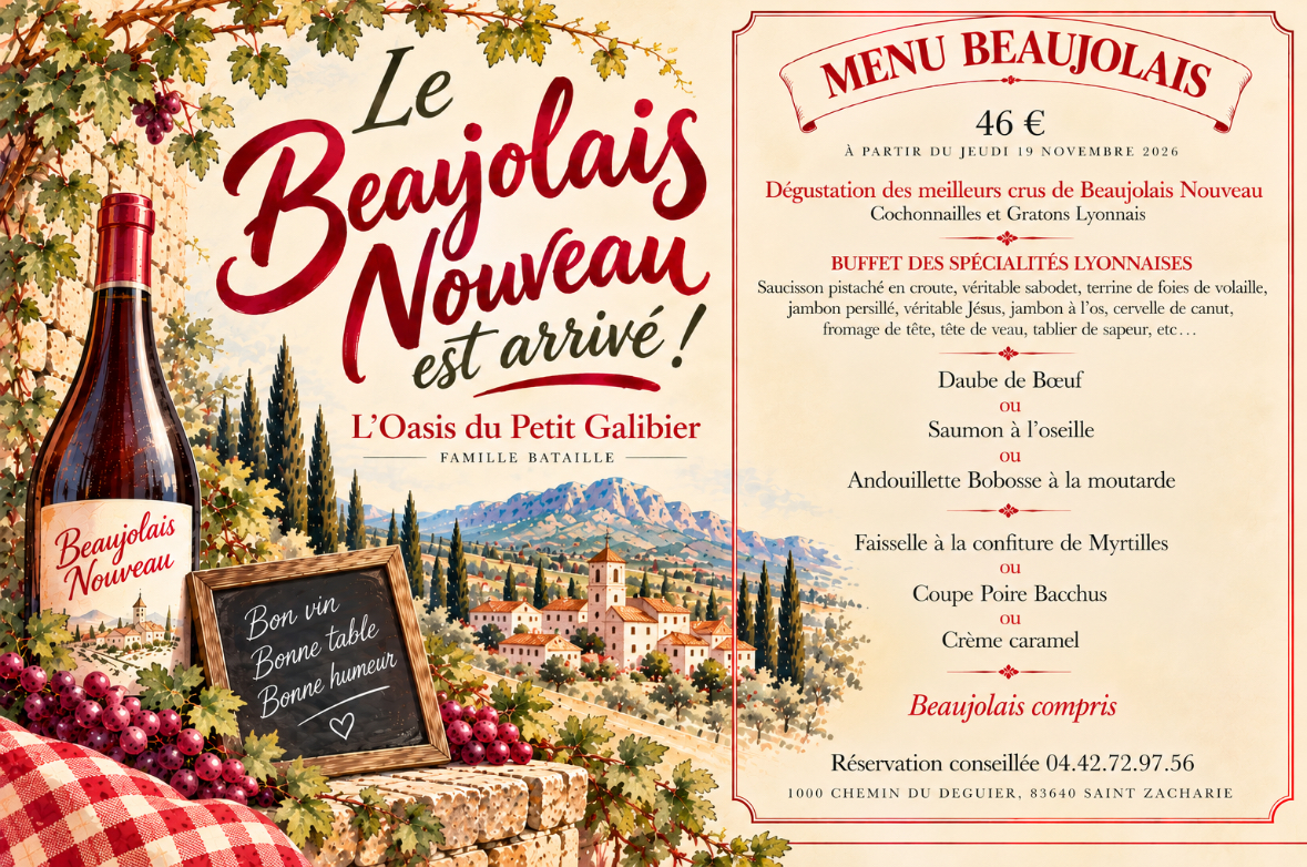 l’arrivée des Beaujolais Nouveaux