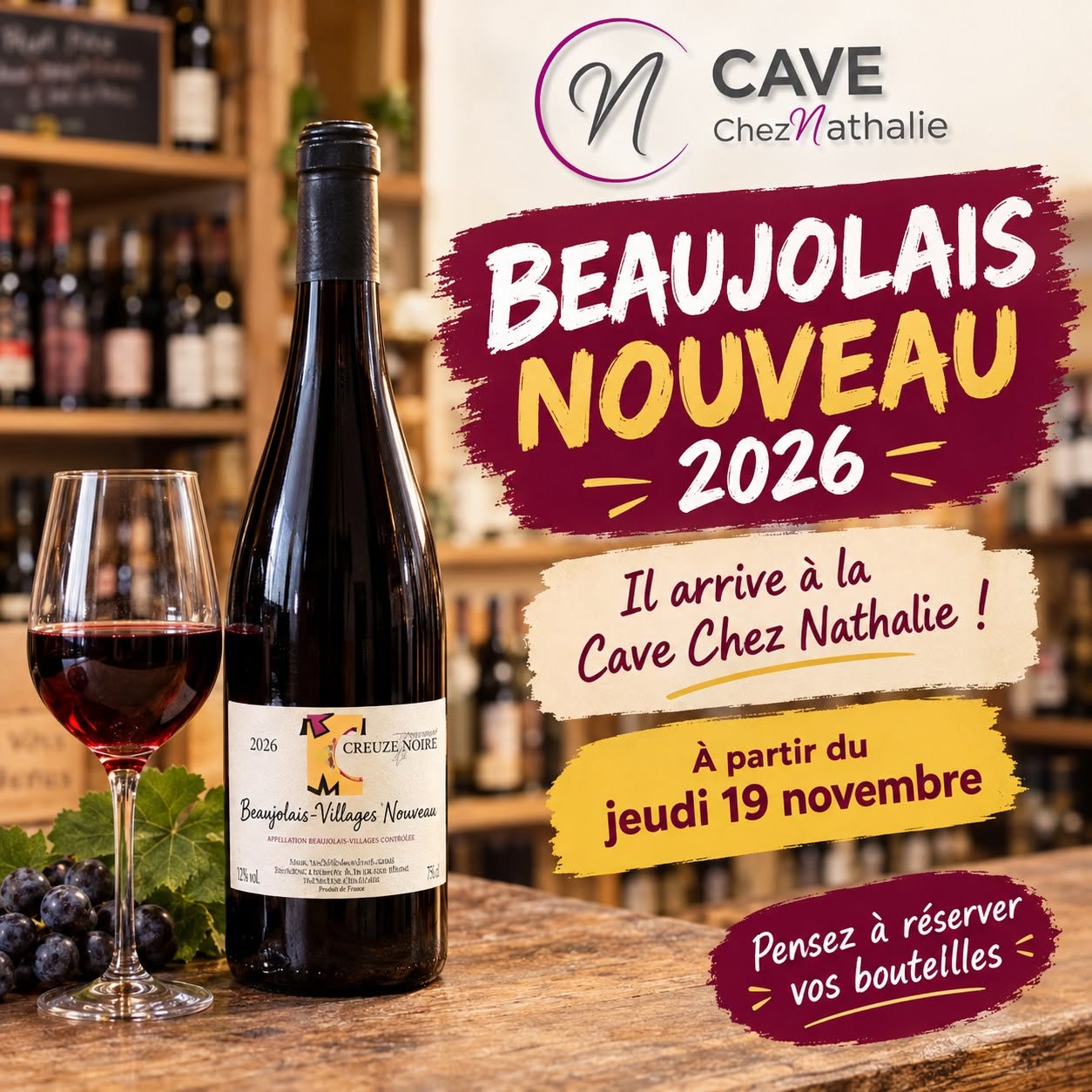 Dégustation de Beaujolais Nouveaux 2026