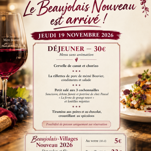 Affiche Beaujolais Nouveau 2026